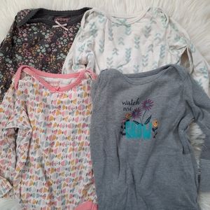 Bundle of 4 long sleeve onsies